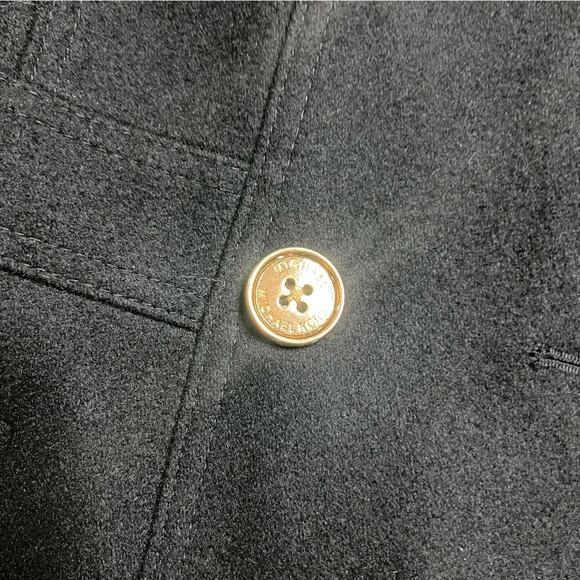 Michael Kors Women’s Black Wool Blend Pea Coat Sz 4 – Double Breasted Jacket - Picture 8 of 9